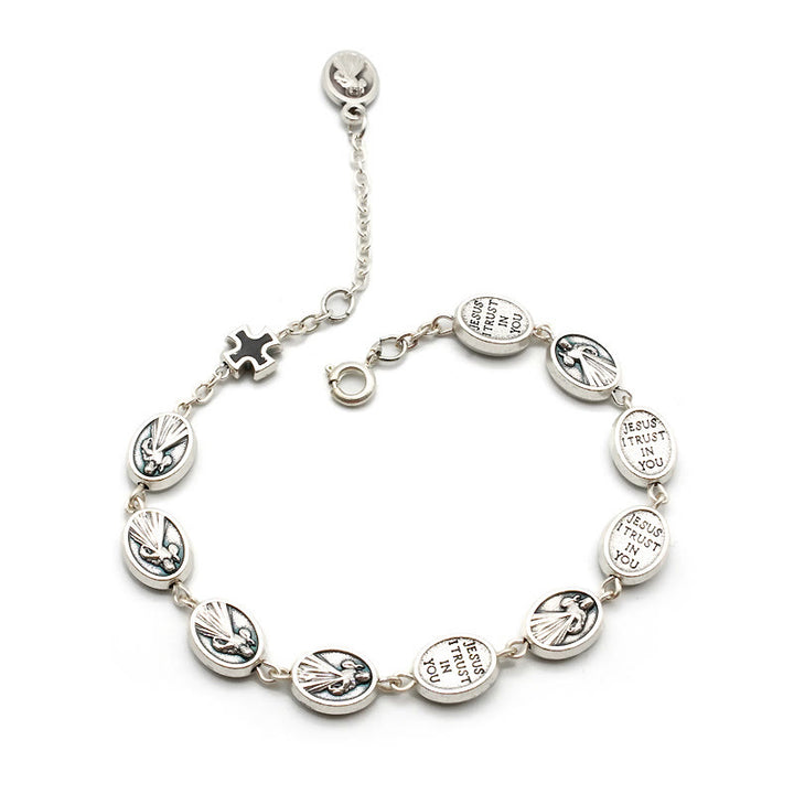 Christianartworkshop St. Benedict, Miraculous Medal & Cross Classic Bracelet: A Timeless Token of Divine Protection - image 5