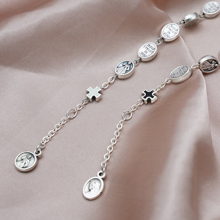 Christianartworkshop St. Benedict, Miraculous Medal & Cross Classic Bracelet: A Timeless Token of Divine Protection - image 4