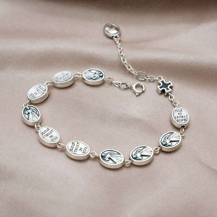Christianartworkshop St. Benedict, Miraculous Medal & Cross Classic Bracelet: A Timeless Token of Divine Protection - image 2