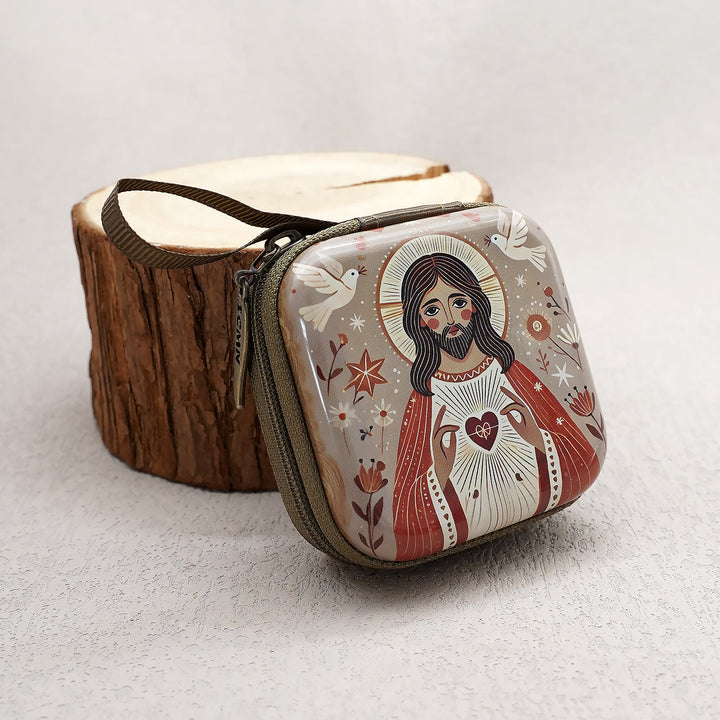 Christianartworkshop 9 Patterns Cartoon Style Square Rosary Cases: A Beautiful Blend of Faith and Function - image 15