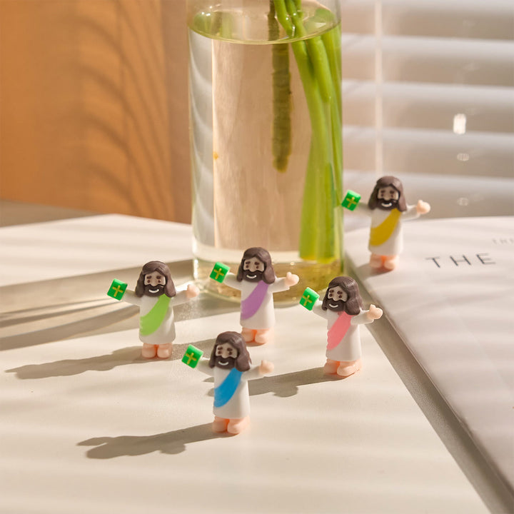 Christianartworkshop 5/10/20/30pcs Faith - Inspired Mini Jesus Figurines with Bible in Hand - image 6