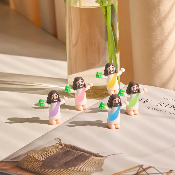 Christianartworkshop 5/10/20/30pcs Faith - Inspired Mini Jesus Figurines with Bible in Hand - image 8