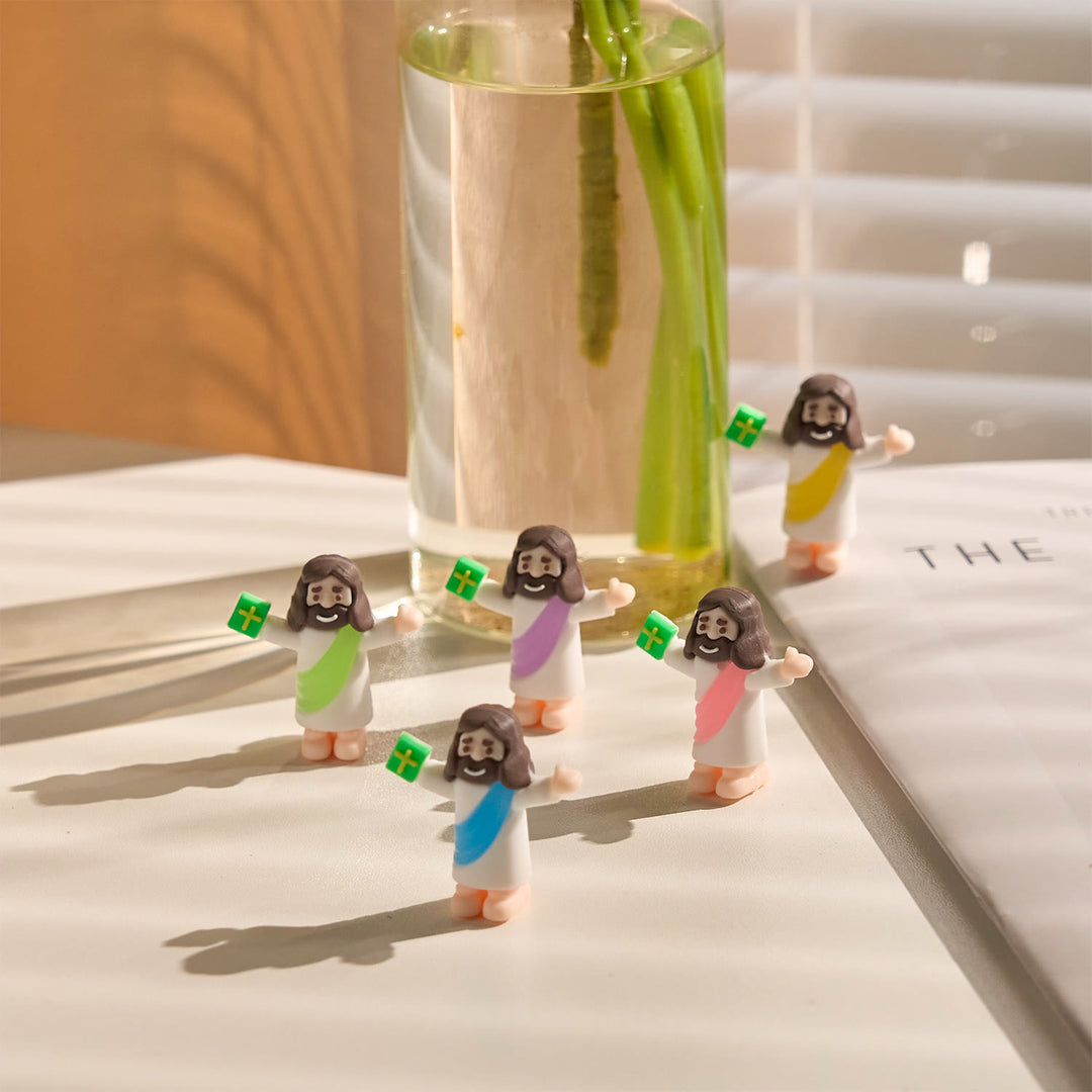 Christianartworkshop 5/10/20/30pcs Faith - Inspired Mini Jesus Figurines with Bible in Hand - image 7