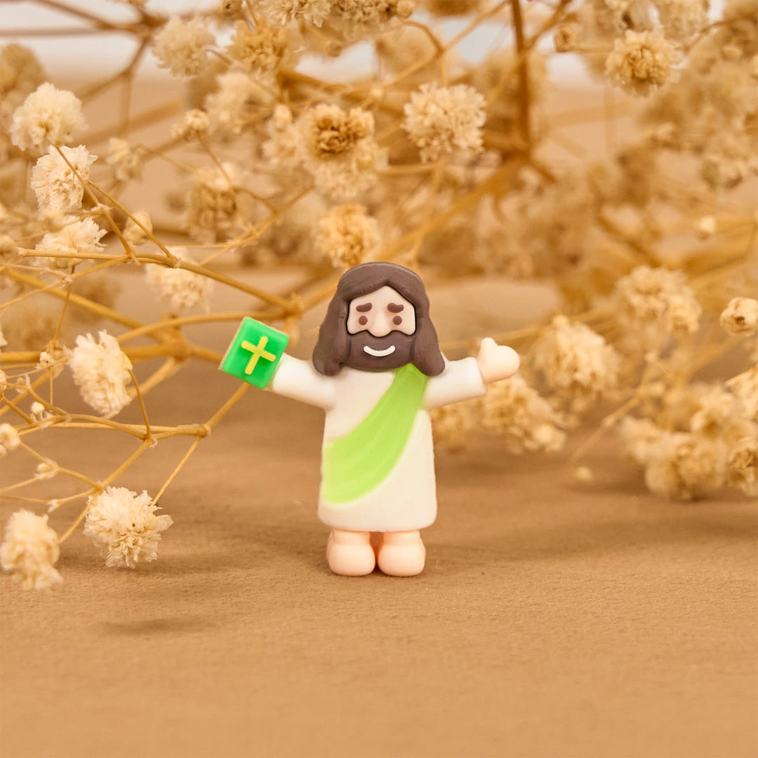 Christianartworkshop 5/10/20/30pcs Faith - Inspired Mini Jesus Figurines with Bible in Hand - image 13