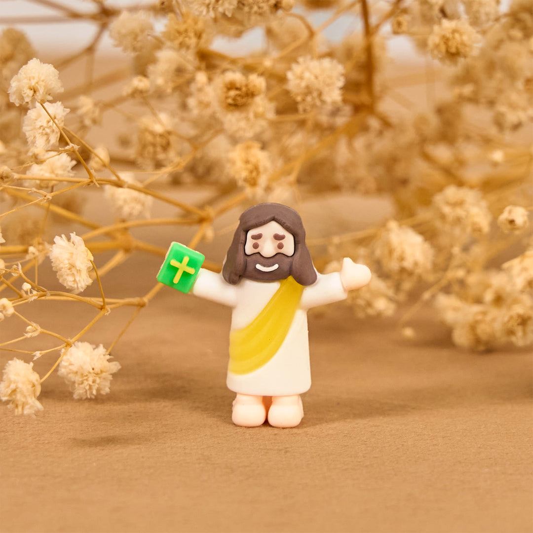 Christianartworkshop 5/10/20/30pcs Faith - Inspired Mini Jesus Figurines with Bible in Hand - image 11