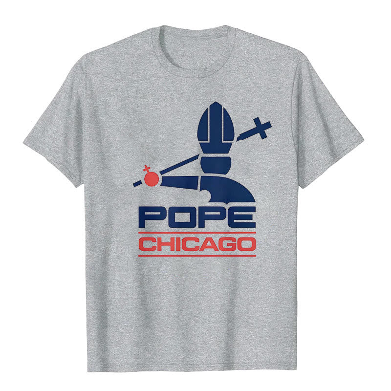 Christianartworkshop Pope Chicago Round Neck T-shirt