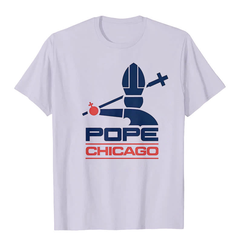 Christianartworkshop Pope Chicago Round Neck T-shirt
