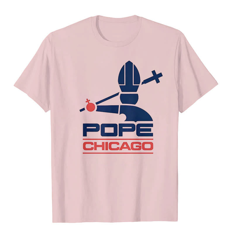 Christianartworkshop Pope Chicago Round Neck T-shirt
