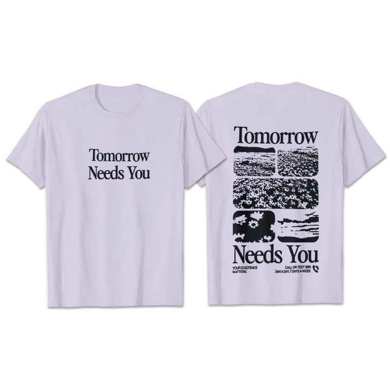 Christianartworkshop Tomorrow Needs You T-Shirt - Purple - 2XL - image 9