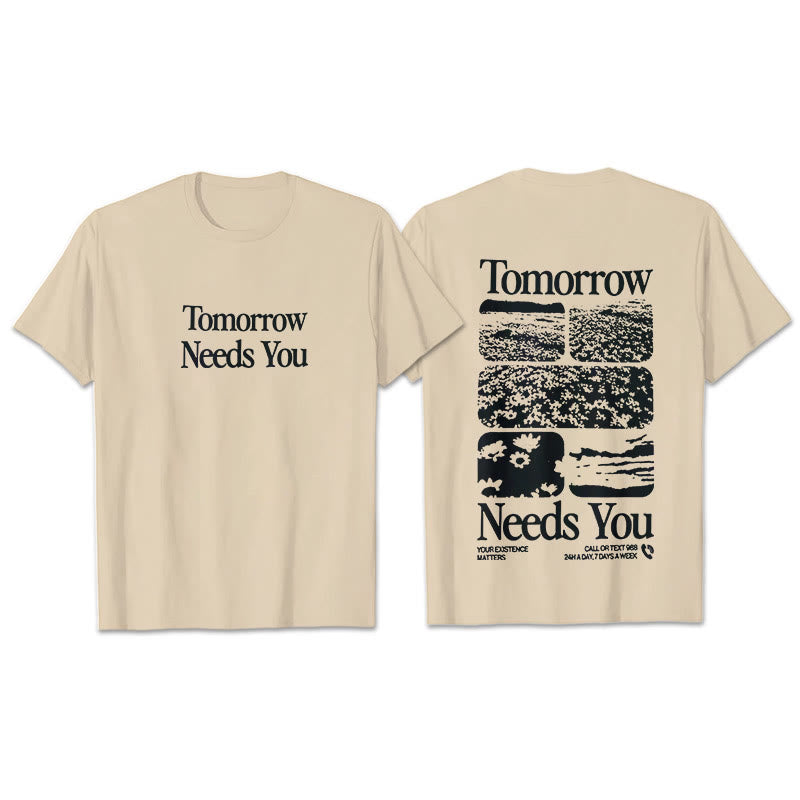 Christianartworkshop Tomorrow Needs You T-Shirt - Beige - 2XL - image 3