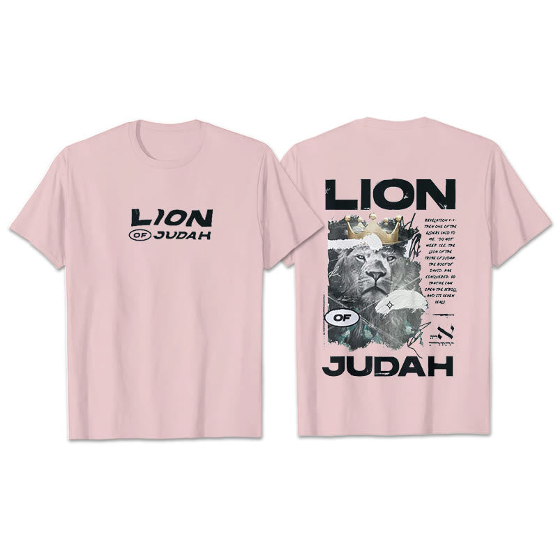 Christianartworkshop Lion Of Judan Cotton T-Shirt