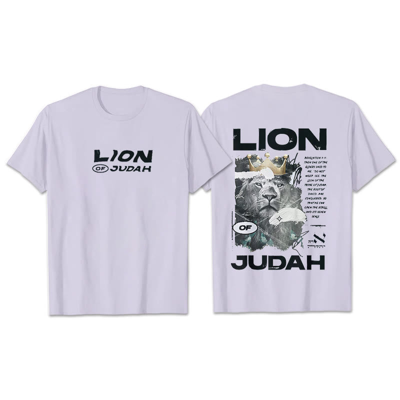 Christianartworkshop Lion Of Judan Cotton T-Shirt