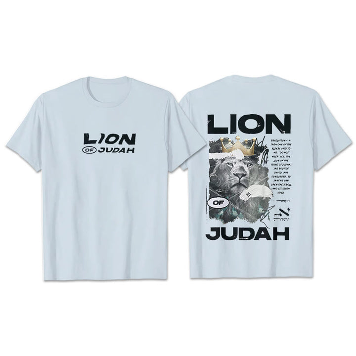 Christianartworkshop Lion Of Judan Cotton T-Shirt