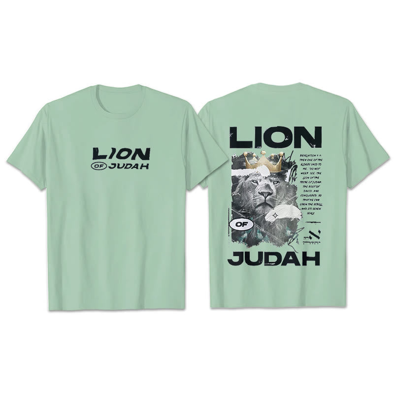 Christianartworkshop Lion Of Judan Cotton T-Shirt