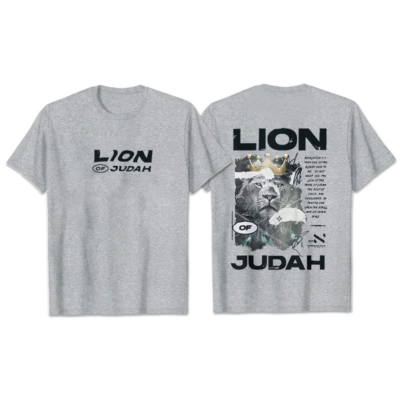 Christianartworkshop Lion Of Judan Cotton T-Shirt