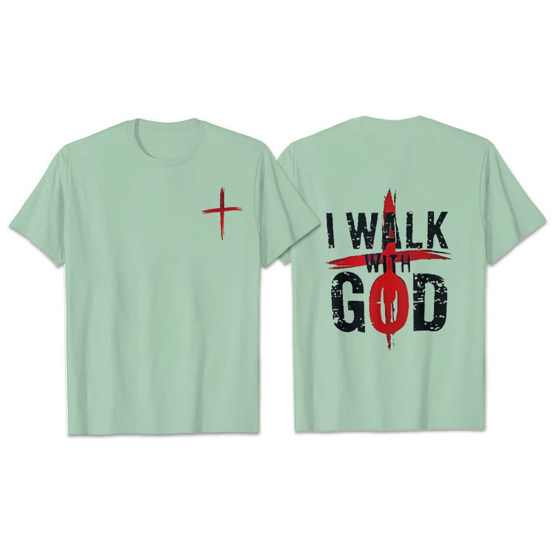 Christianartworkshop I'll Walk With God T-Shirt