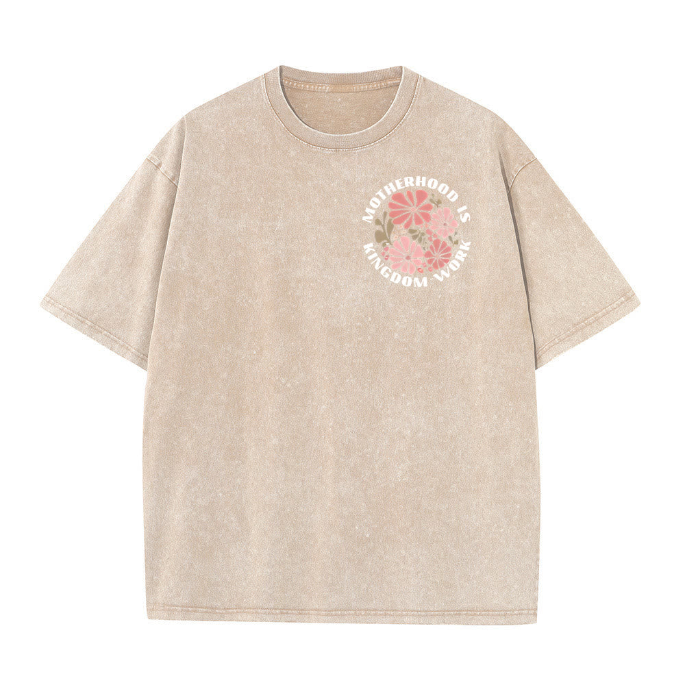 Christianartworkshop King Of Glory Unisex Washed T-Shirt - image 2