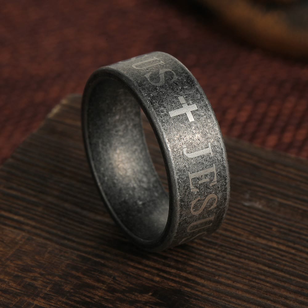 Christianartworkshop It Is Well With My Soul Rotating Center Band Ring: Faith & Peace - image 1