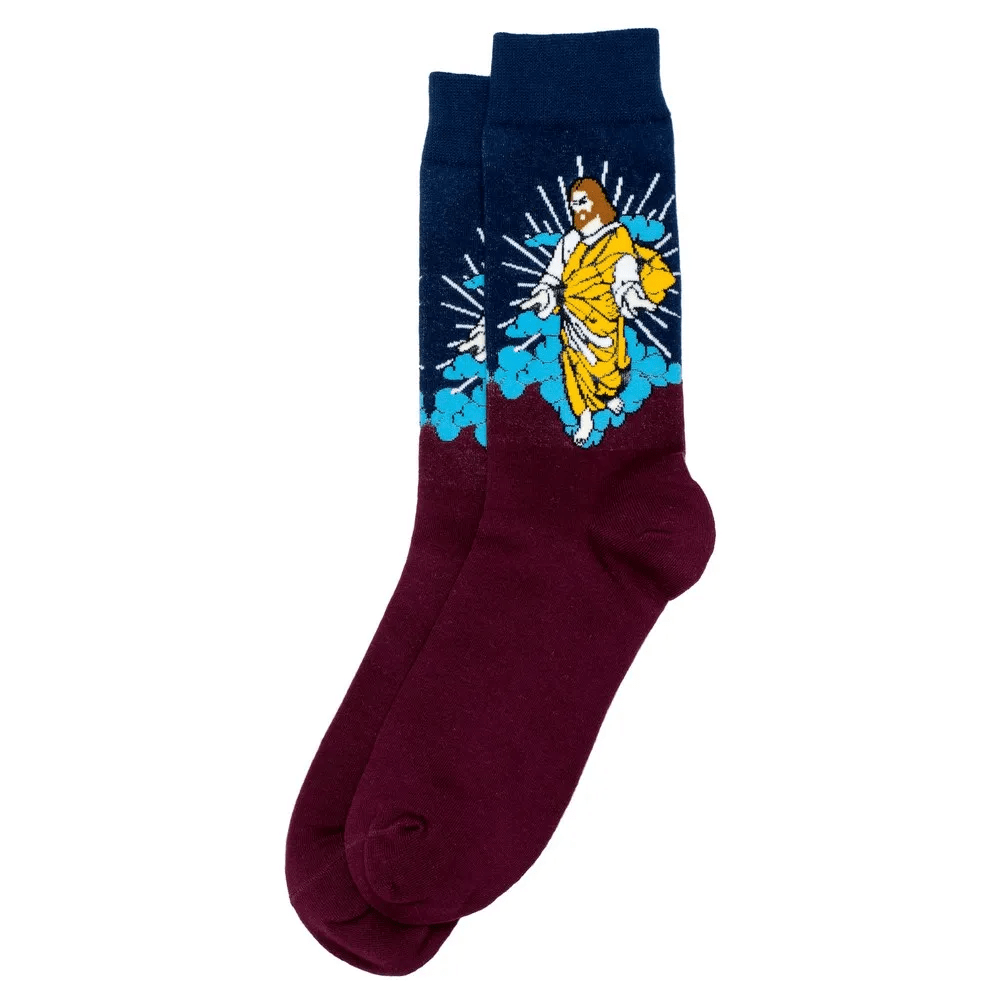 Christianartworkshop He Has Risen Blessed Jesus Unisex Socks: Grace for Every Step - image 4