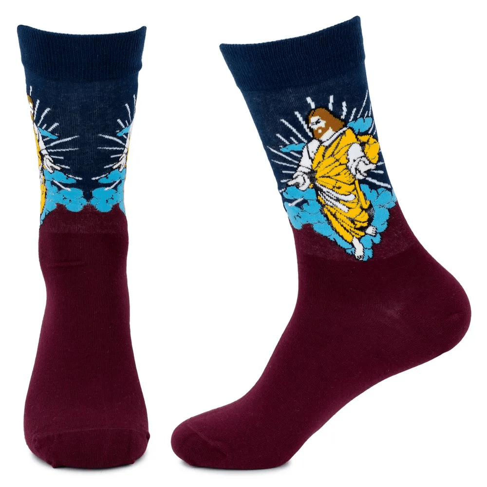 Christianartworkshop He Has Risen Blessed Jesus Unisex Socks: Grace for Every Step - image 5