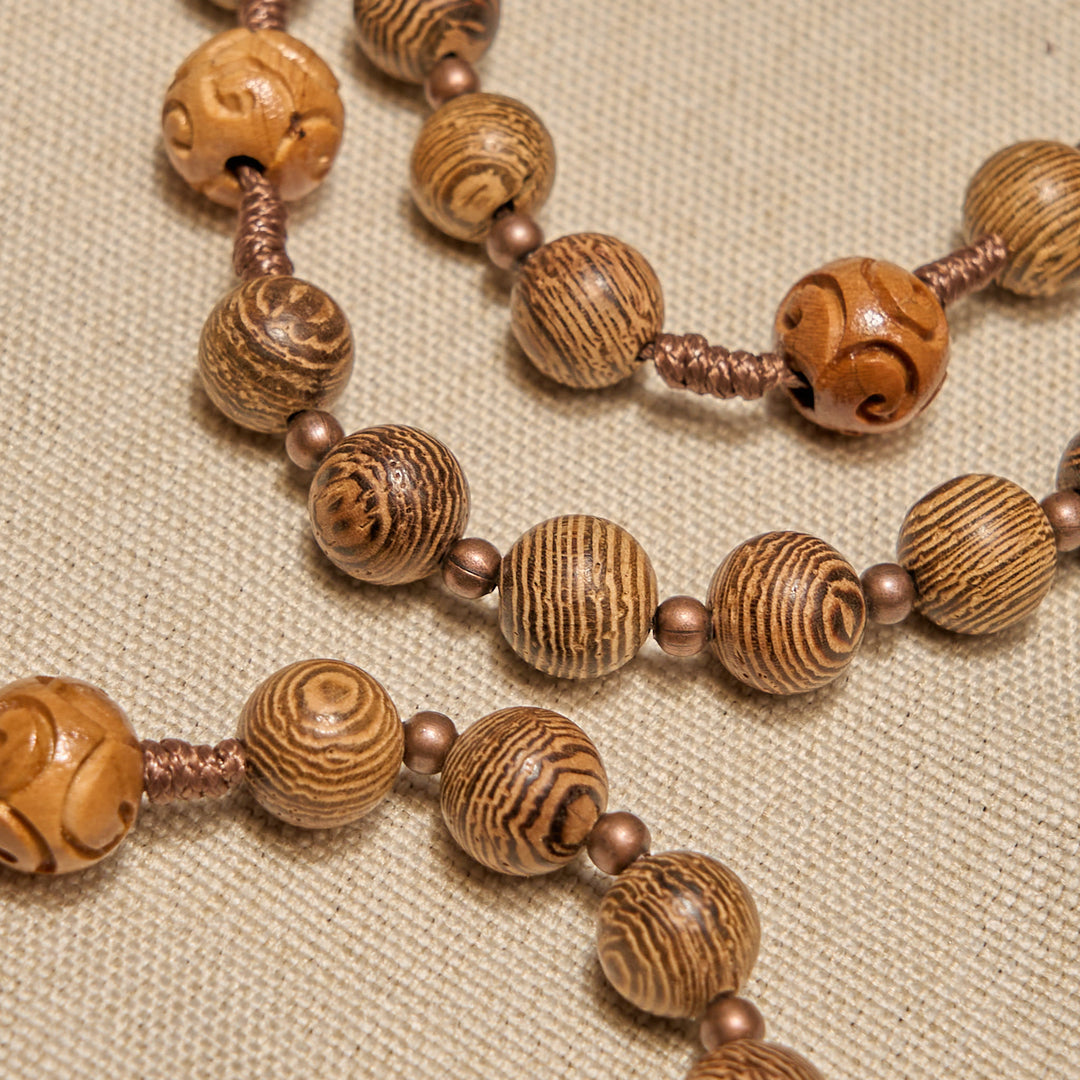 Christianartworkshop Divine Olive Wood Rosary Adorned with St. Benedict Medal & Crucifix: Sacred Devotion - image 6