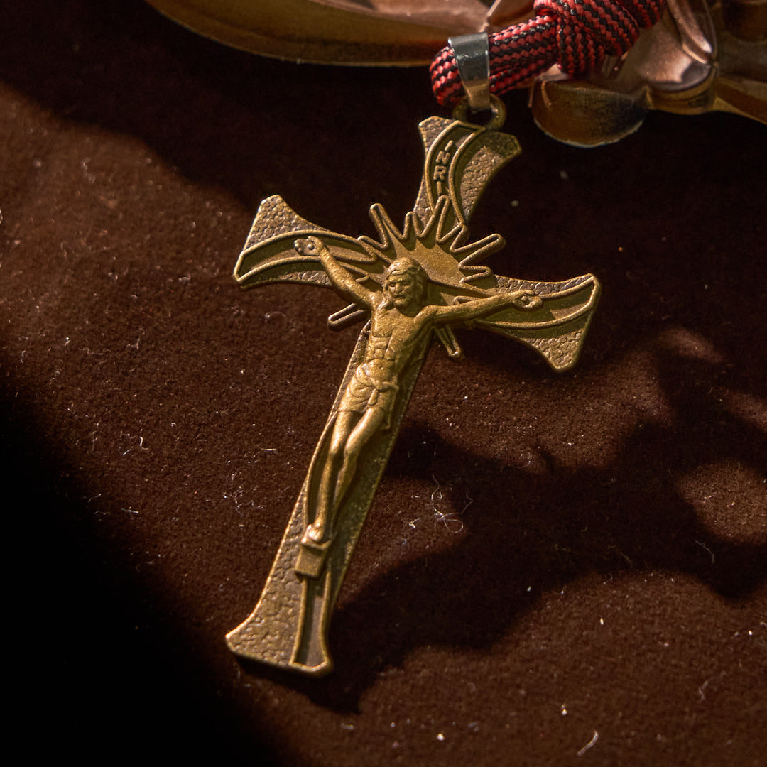 Christianartworkshop Chic Portable Pocket Rosary with Golden St. Benedict Medal & Crucifix: Carry Divine Protection Anywhere - image 6