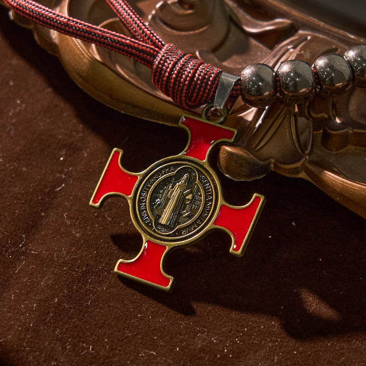 Christianartworkshop Chic Portable Pocket Rosary with Golden St. Benedict Medal & Crucifix: Carry Divine Protection Anywhere - image 7