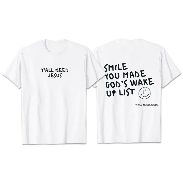 Christianartworkshop "SMILE" T-Shirt - White - 2XL - image 1
