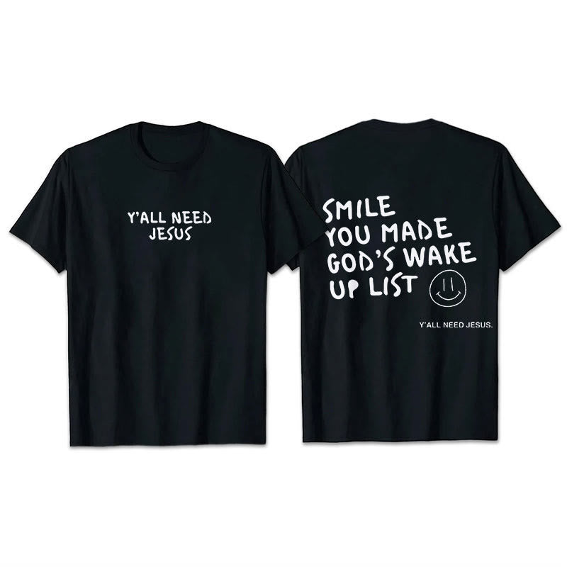 Christianartworkshop "SMILE" T-Shirt - Black - 2XL - image 2