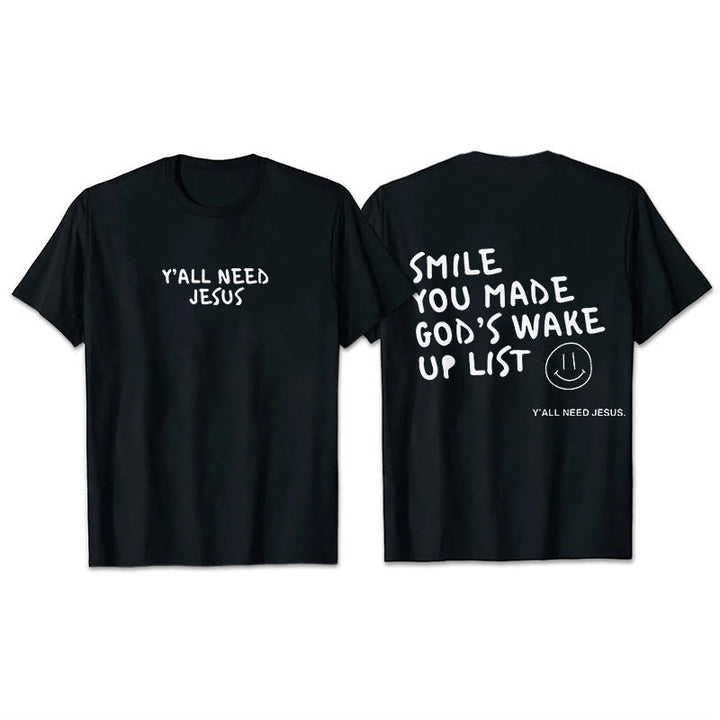 Christianartworkshop "SMILE" T-Shirt - Black - 2XL - image 2