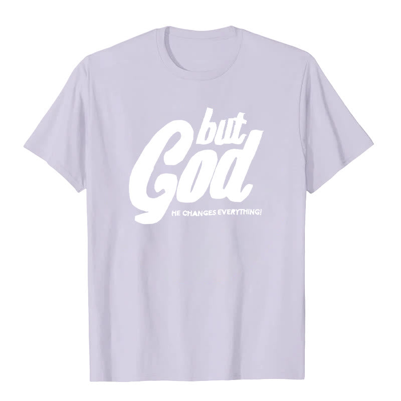 Christianartworkshop But God Premium Short Sleeve T-Shirt - Purple - 2XL - image 4