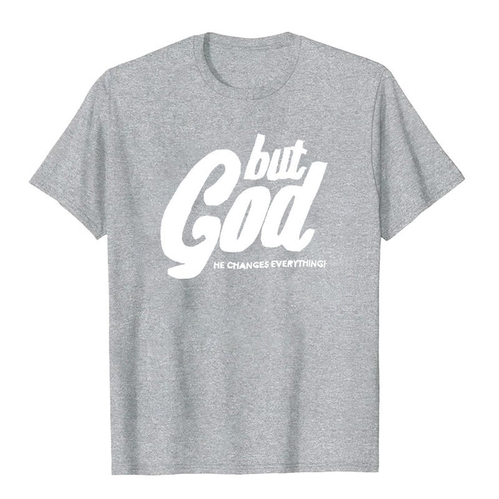 Christianartworkshop But God Premium Short Sleeve T-Shirt - Grey - 2XL - image 3