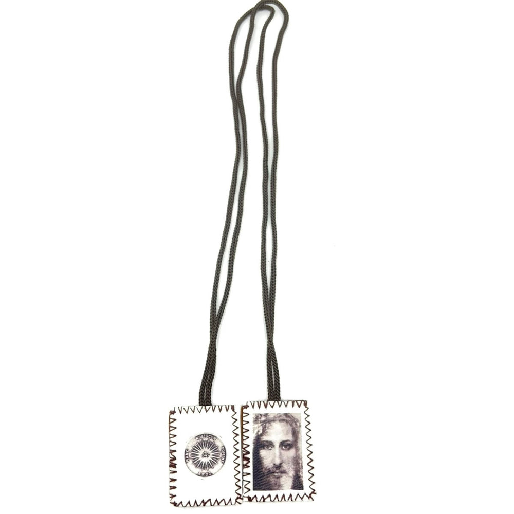 Christianartworkshop Jesus' Holy Face and Sacred Emblem of Mercy Scapular - image 1