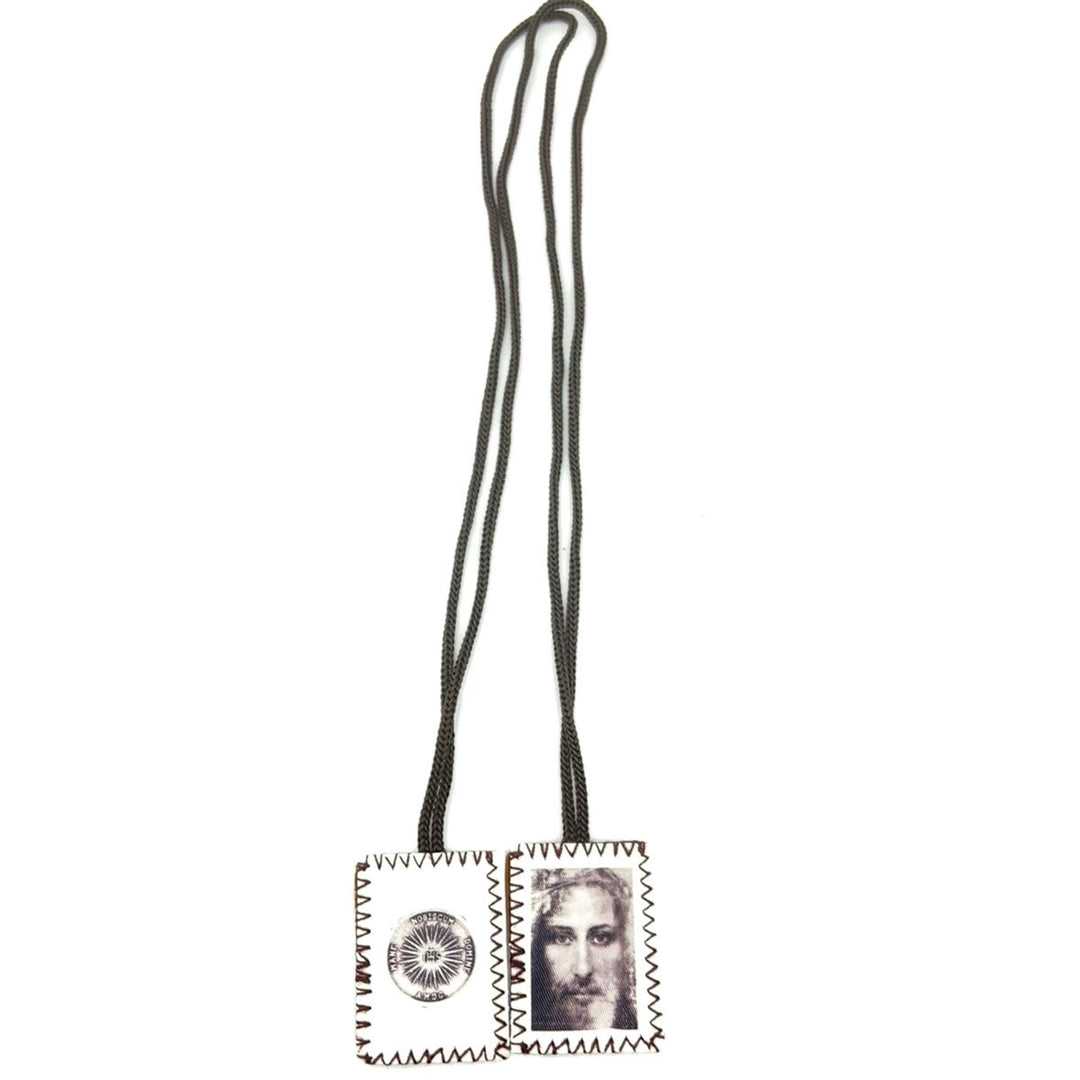 Christianartworkshop Jesus' Holy Face and Sacred Emblem of Mercy Scapular - image 1