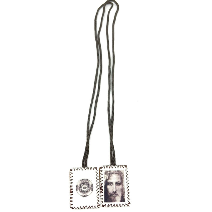 Christianartworkshop Jesus' Holy Face and Sacred Emblem of Mercy Scapular - image 1