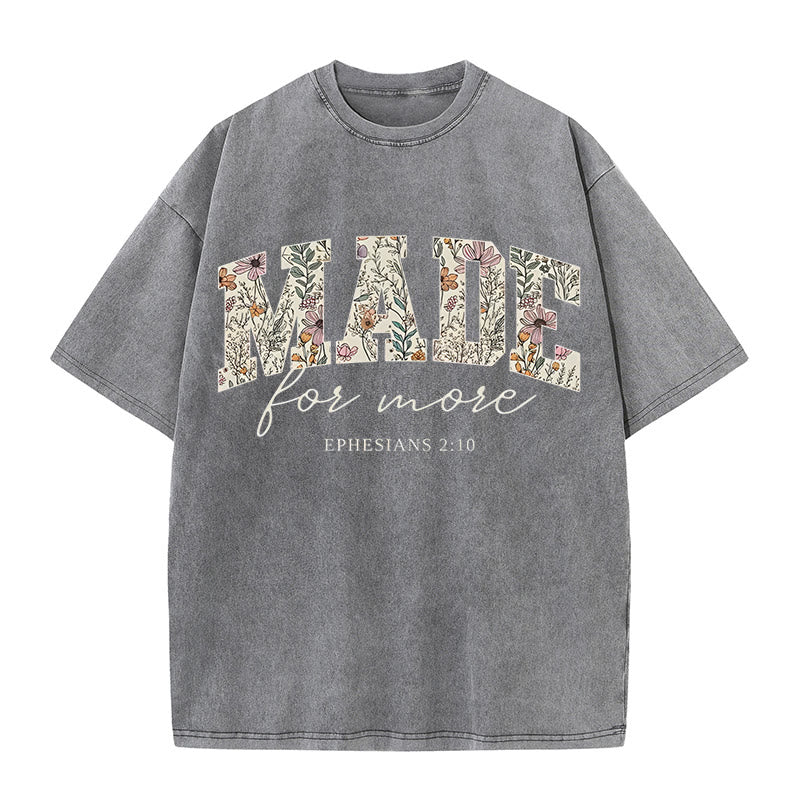 Christianartworkshop Made for More Washed T-Shirt