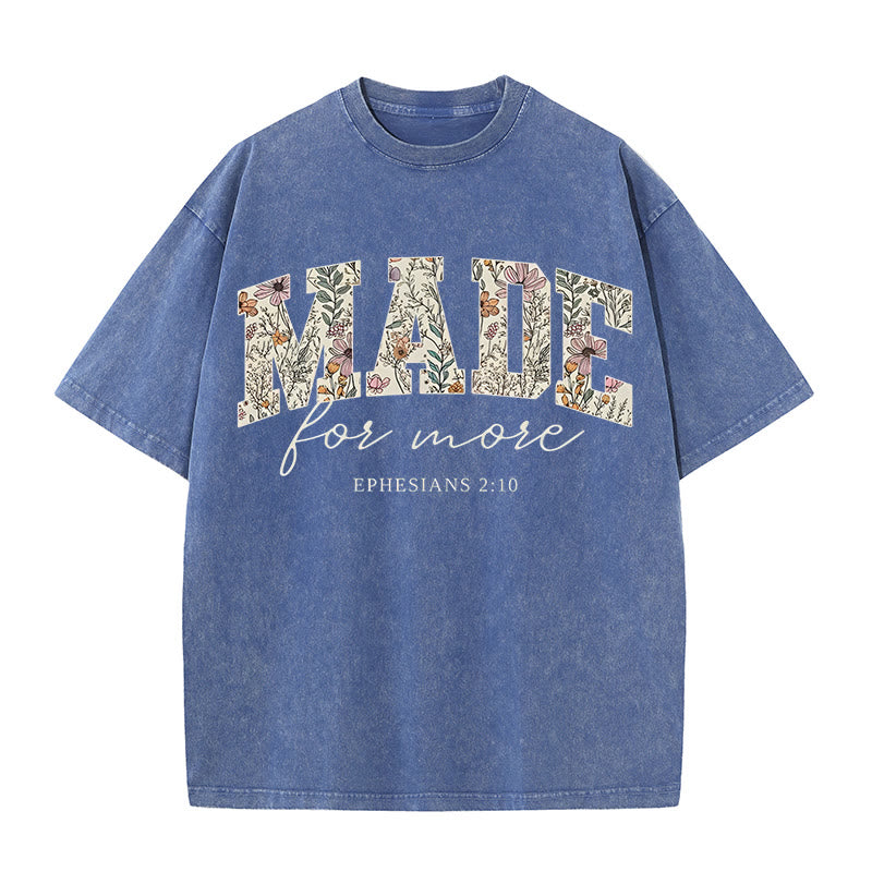 Christianartworkshop Made for More Washed T-Shirt