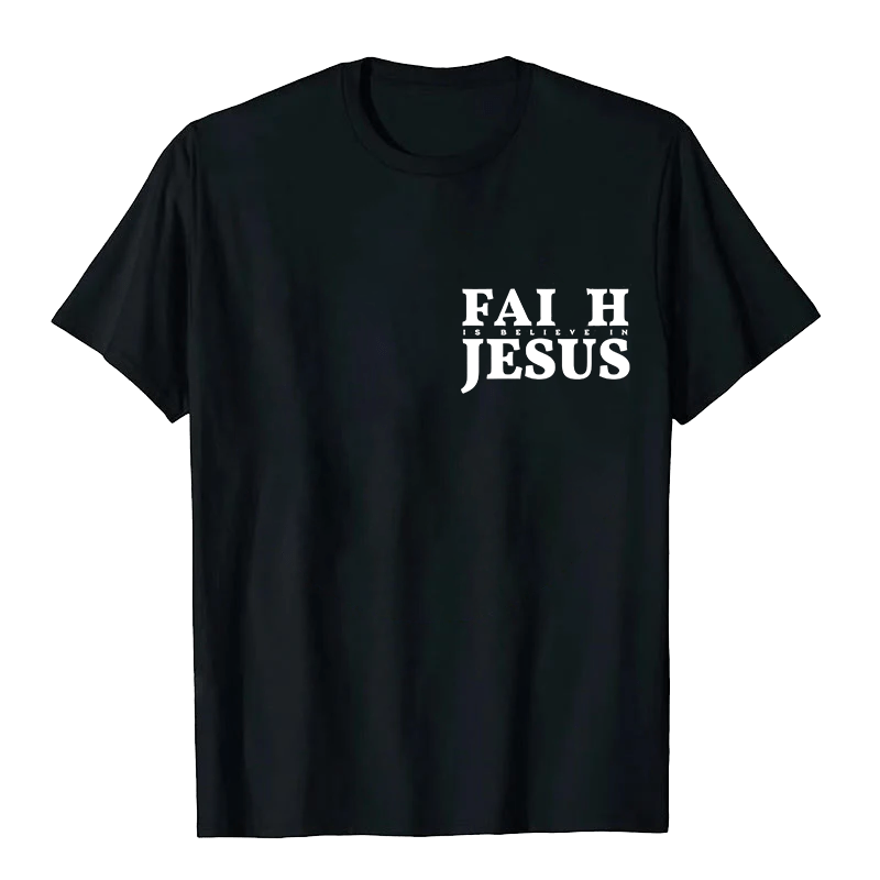 Christianartworkshop Faith Is Believe In Jesus with Matthew 6:6 Unisex T-shirt