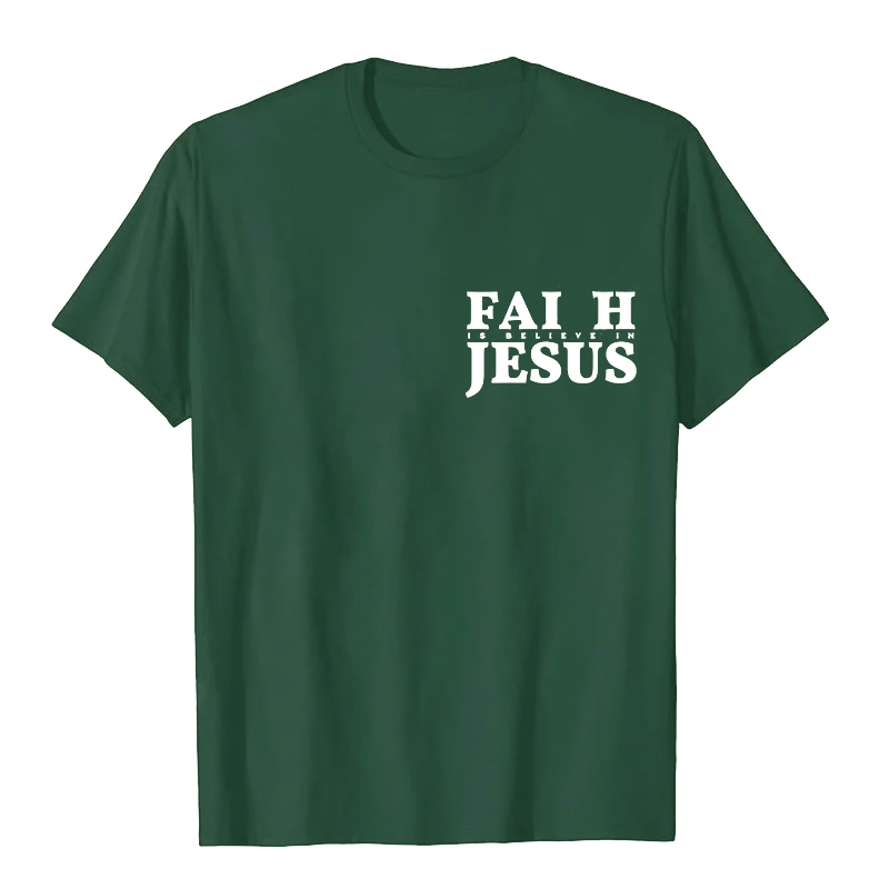 Christianartworkshop Faith Is Believe In Jesus with Matthew 6:6 Unisex T-shirt