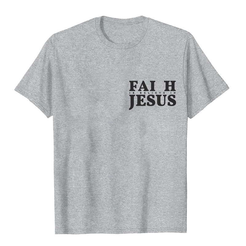 Christianartworkshop Faith Is Believe In Jesus with Matthew 6:6 Unisex T-shirt