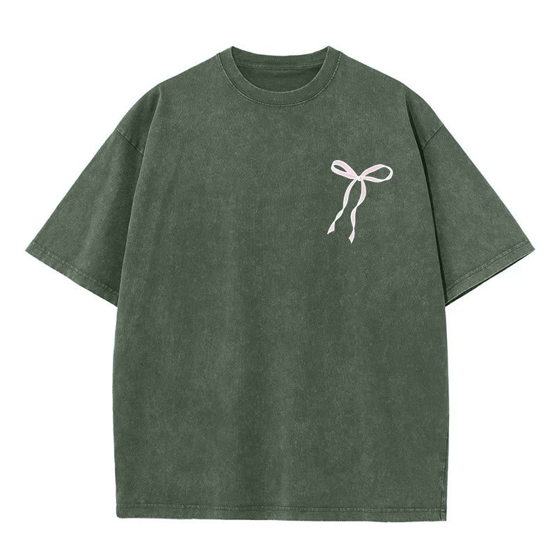 Christianartworkshop Faith Over Fear Unisex Washed T-Shirt