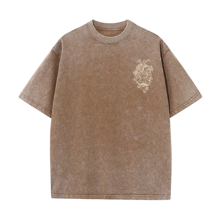 Christianartworkshop Heart Illustration Ezekiel Christian Washed T-shirt