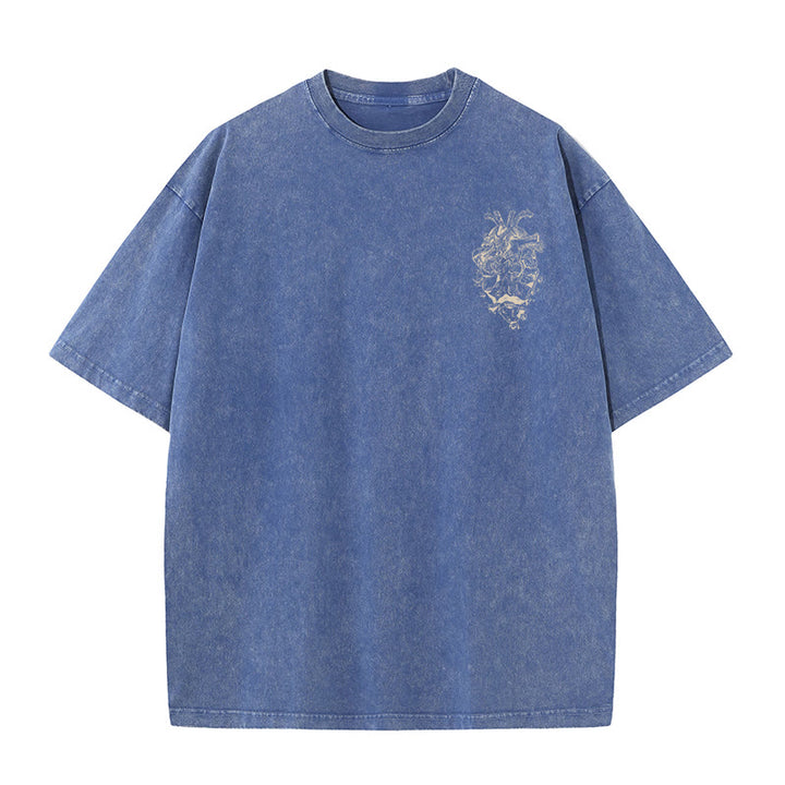 Christianartworkshop Heart Illustration Ezekiel Christian Washed T-shirt