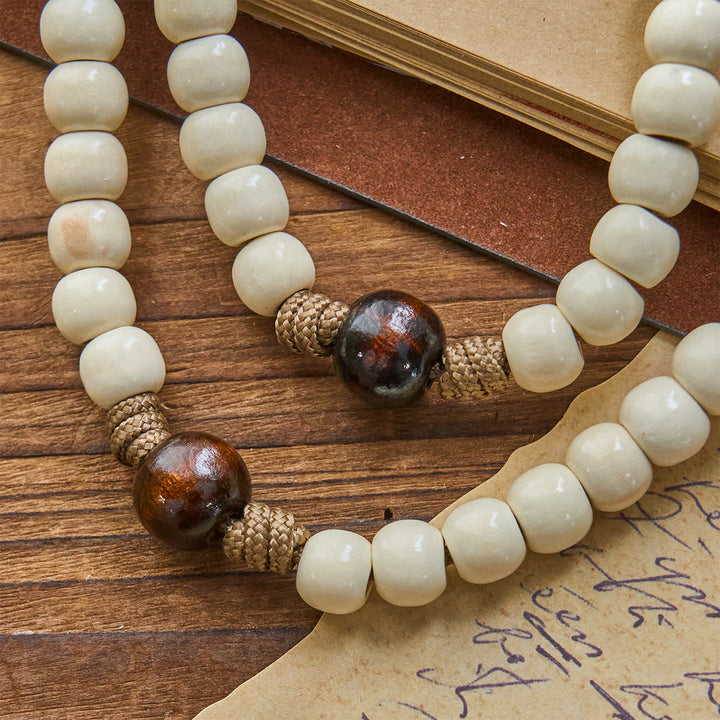 Christianartworkshop Minimalist Style Matte White Beads Rosary with INRI Crucifix: Wear Spiritual Beauty
