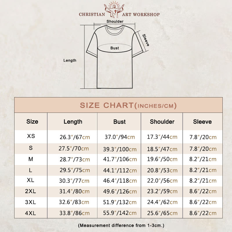 Christianartworkshop Be Strong and Courageous Joshua 1:9 Women's T-shirt