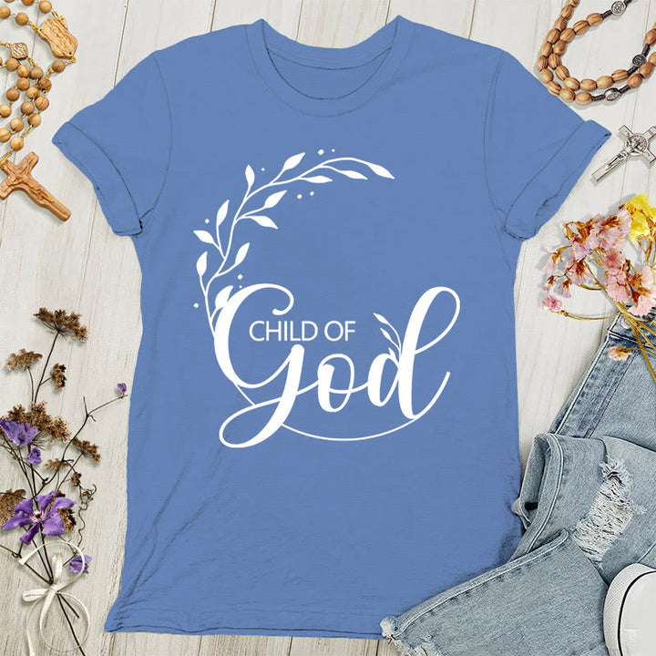 Christianartworkshop Child of God Adult Women's T-shirt - Blue - 4XL - image 5