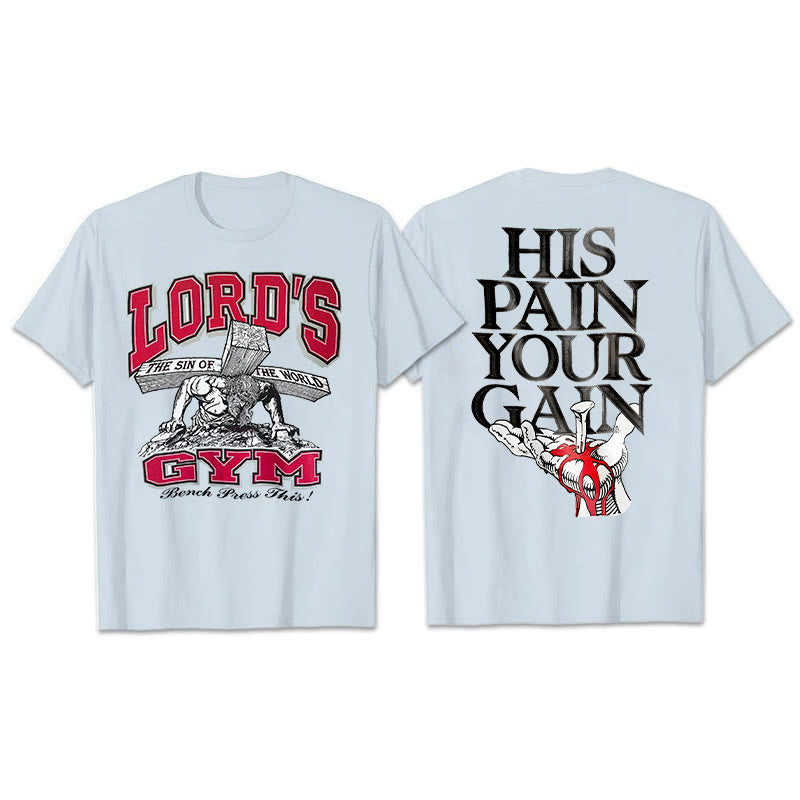 Christianartworkshop His Pain Your Gai T-shirt - Blue - 2XL - image 10