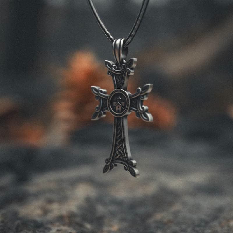 Christianartworkshop Orthodox Church Celtic Knot Armenian Cross Pendant Necklace