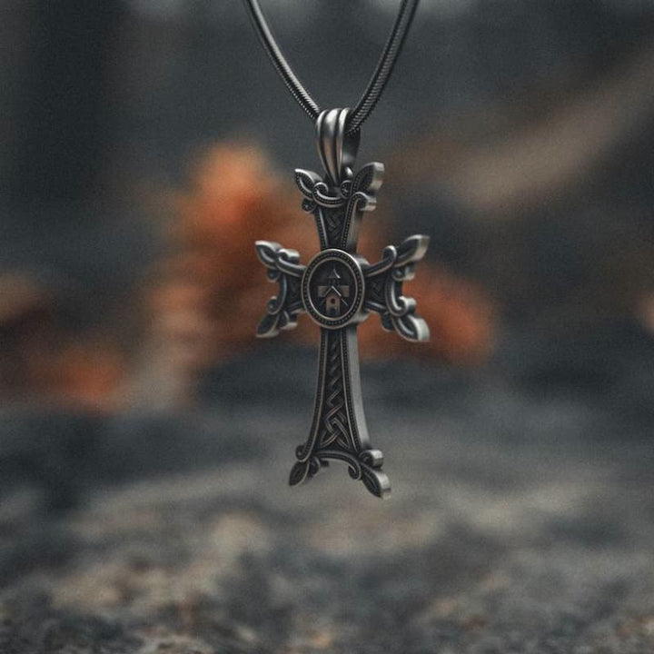 Christianartworkshop Orthodox Church Celtic Knot Armenian Cross Pendant Necklace