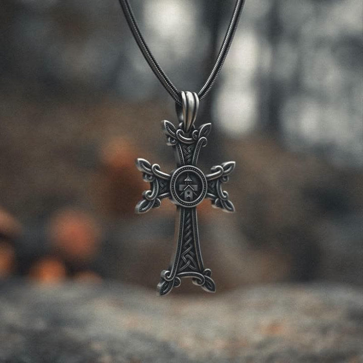 Christianartworkshop Orthodox Church Celtic Knot Armenian Cross Pendant Necklace